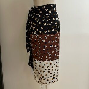 Never Fully Dress cheetah print wrap skirt